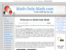 Tablet Screenshot of math-only-math.com